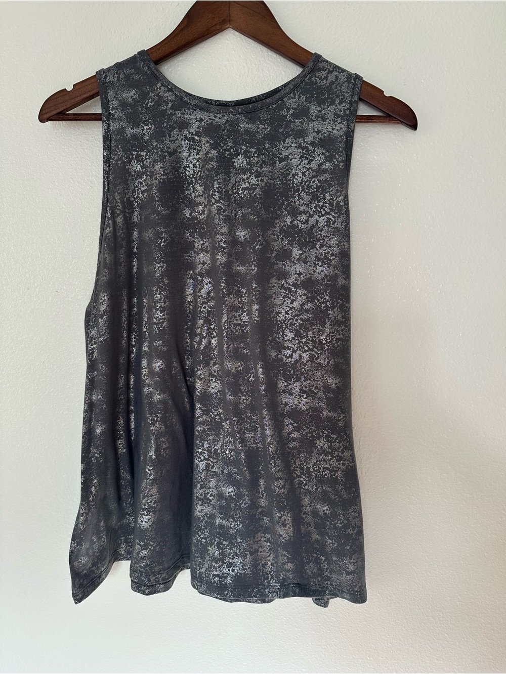 all in motion Black Mineral-Wash Sleeveless Tank